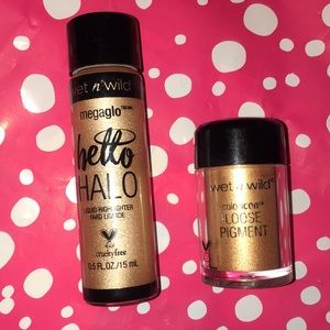 Wet n wild liquid highlighter & loose eyeshadow